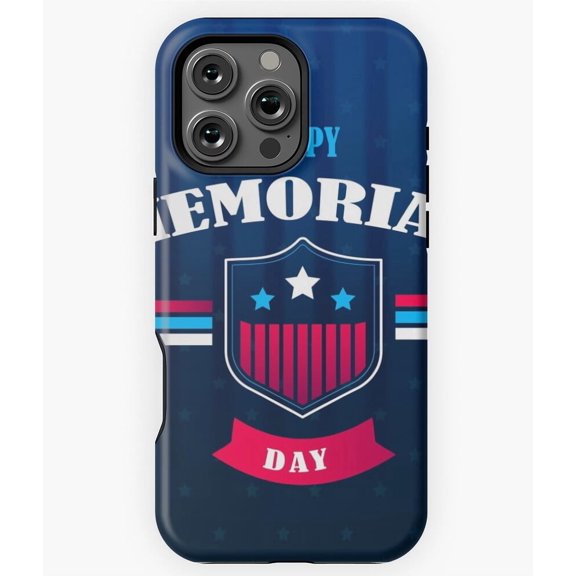 Patriotic Honor USA Memorial Day Phone Case for iPhone 16 15 14 13 12 11 Pro Max Unique Design Phone