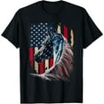thumbnail image 1 of Patriotic Horse American Flag - Horse Vintage T-Shirt, 1 of 3