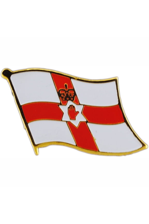 Patriotic International Flag "IRELAND-NORTH" Lapel Pin - Officially Licensed Original Artwork - 1"