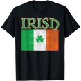 thumbnail image 1 of Patriotic Irish Flag Ireland Shamrock St. Patrick's Day T-Shirt, 1 of 4