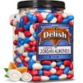 thumbnail image 1 of Patriotic Jordan Almonds Medley by It's Delish, 3.5 lbs Jumbo Container  Red White and Blue Candied Almonds  Fourth of July Party Decorations US Flag Colors - Bulk Vegan & Kosher Candy  Made in USA, 1 of 7