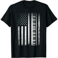 thumbnail image 1 of Patriotic Keyboard Player Keyboardist Keyboarder USA Flag T-Shirt mens t shirt，black，women，funny，misfits，men，journey, 1 of 4