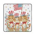 thumbnail image 1 of Patriotic Kittens Celebrate America Outdoor Picnic Blanket, Foldable Waterproof Beach Mat, Portable Beach Blanket for Beach Camping, Hiking, Family Concerts, 1 of 7