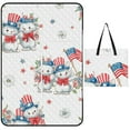 thumbnail image 1 of Patriotic Kittens Celebrate Fourth July Outdoor Picnic Blanket, Foldable Waterproof Beach Mat, Portable Beach Blanket for Beach Camping, Hiking, Family Concerts, 1 of 8