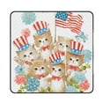 thumbnail image 1 of Patriotic Kittens Celebrate Freedom Together Picnic Blanket Waterproof Outdoor Beach Blanket Hand-held Pad Suitable for Travel, Camping, Beach, Family Gatherings, 1 of 7