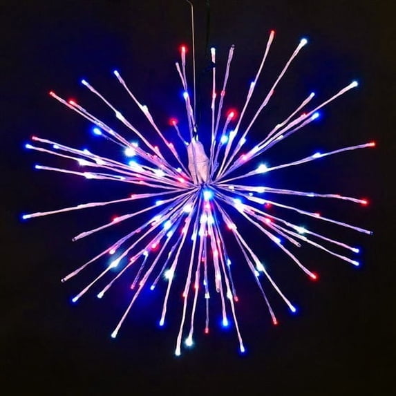 Holidynamics Patriotic LED 24-Inch Spritzer - Shatterproof, 1 Pack