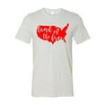 thumbnail image 1 of Patriotic Land of The Free Adult Short Sleeve Jersey T-Shirt-Ash-XXXL, 1 of 4