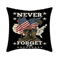 thumbnail image 1 of Patriotic Linen Throw Pillowcase with American Flag Pattern, Pillow Cushion Cover for Sofa 4th of July Independence Day Celebration, 1 of 5