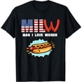 thumbnail image 1 of Patriotic: MILW - Man I Love Wiener Design Hotdog Lovers T-Shirt, 1 of 4