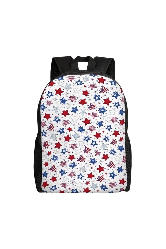 Patriotic Memorial Day Backpack Large Capacity Laptop Bag for Men and Women