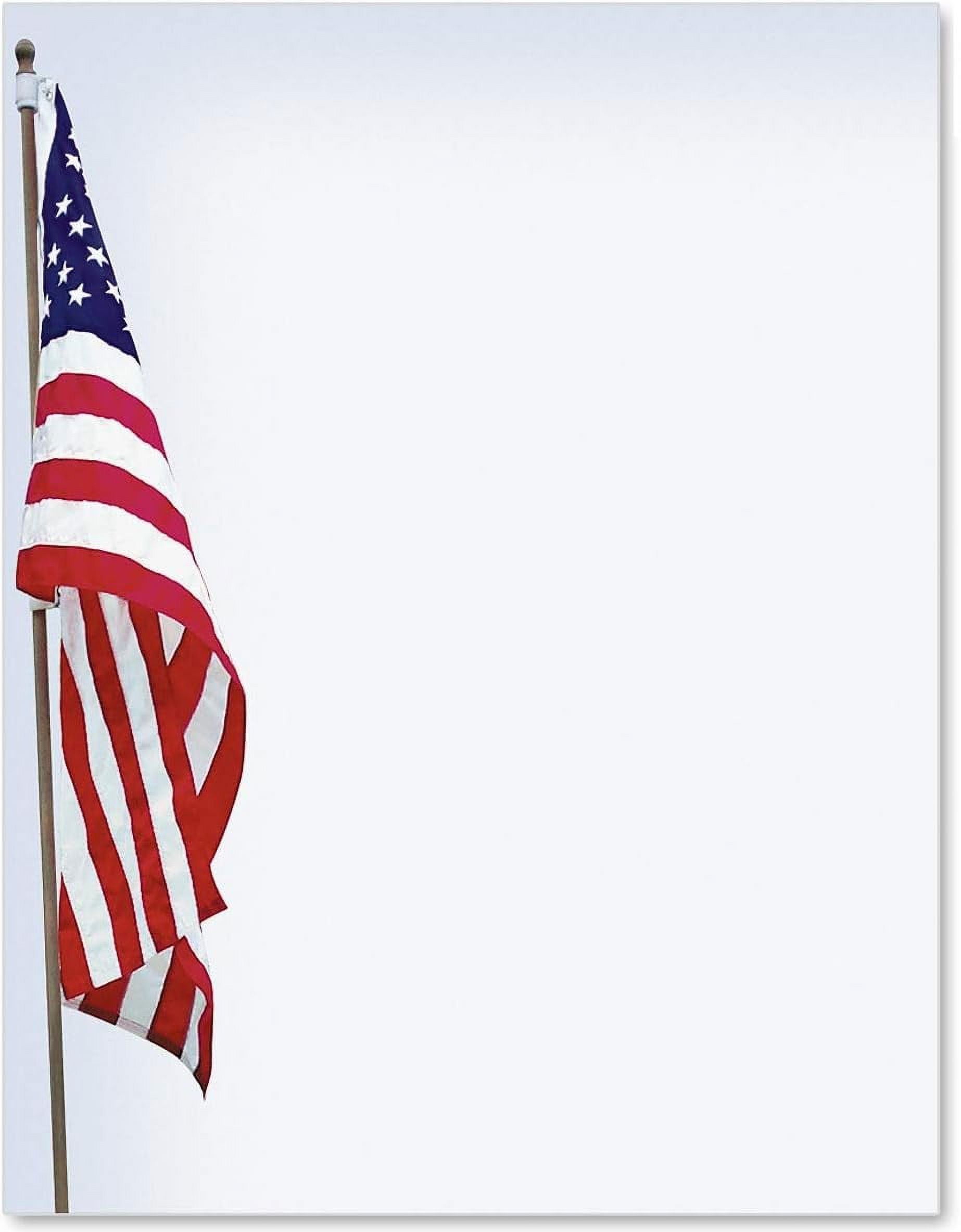 Patriotic Memorial Invite Special Event Theme Paper Stationery Border