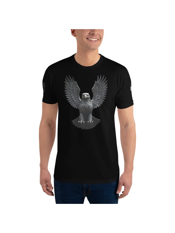 Patriotic Military T-shirt (Black, XL)