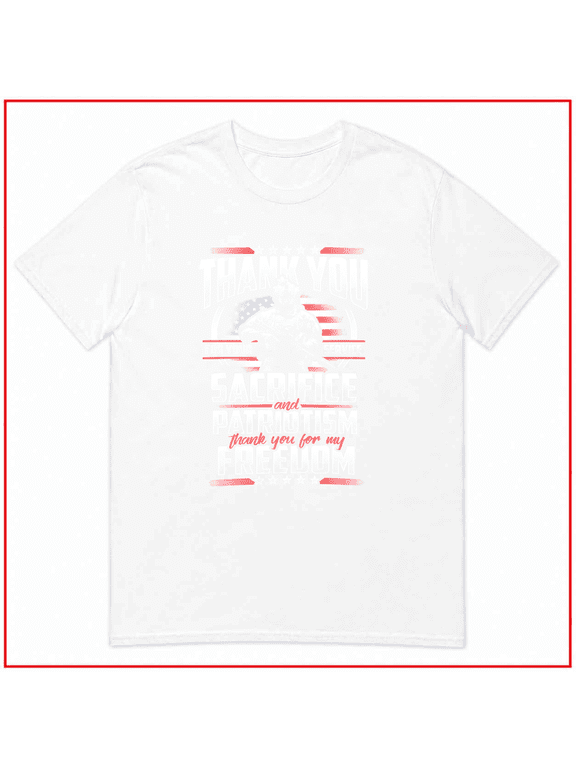 Patriotic Military Tribute Thank You Veterans Honoring Service Unisex T Shirt V17380 Size S-5XL