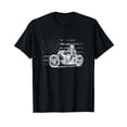 thumbnail image 1 of Patriotic Motorcycle Vintage American US Flag Biker Cute T-Shirt Men Women Vintage T-Shirt, 1 of 5