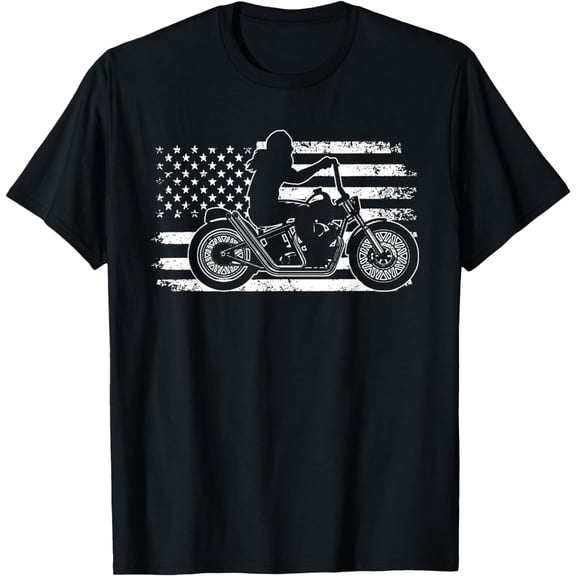 Patriotic Motorcycle Vintage American US Flag Funny Biker T-Shirt mens t shirt,black,women,funny,misfits,men,journey,t-shirt
