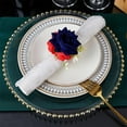 thumbnail image 1 of Patriotic Napkin Rings for Independence Day - Red White Blue Table Decorations, Fourth of July Party Supplies, Reusable Elegant Banquet Decor, American Flag Design, Set of 12, 1 of 6