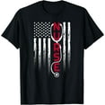 thumbnail image 1 of Patriotic Nurse With Flag Stethoscope For RN, LPN T-Shirt Black Medium, 1 of 4