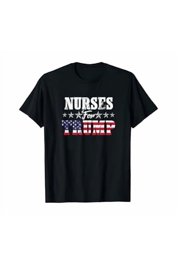 Patriotic Nurses For Trump Graphic T-Shirt - Perfect for RN, LPN, CNA, and Nursing Students