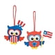 Patriotic Owl Craft Kit For Kids - 24 Sets, DIY Dominican Republic