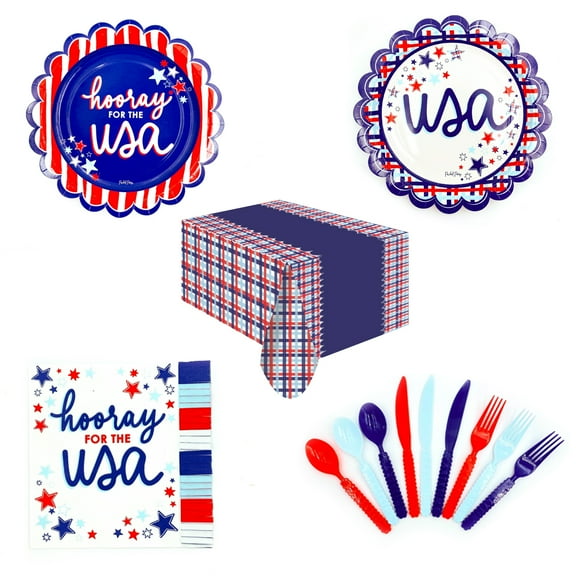 Patriotic Packed Partyware Bundle, 5 Piece Set