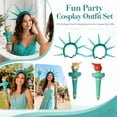 thumbnail image 1 of Holiday Party Accessory Set, 4Th of July Decorations, Dress Up, 4Th of July Party Favors, Gold Decorations, 1 Teal Statue Liberty Headband and 1 Gold Finished Prop for July 4Th, 1 of 7
