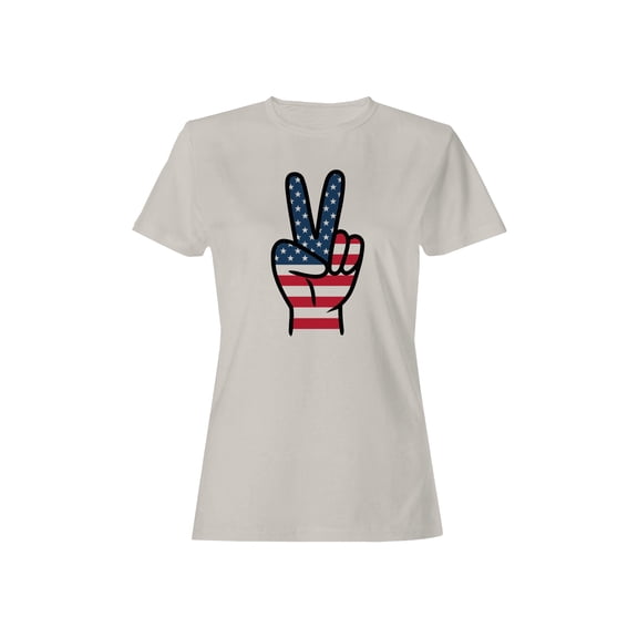 Patriotic Peace Symbol Women's T-shirt