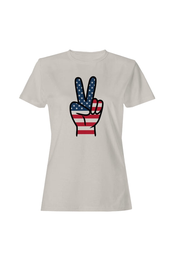 Patriotic Peace Symbol Women's T-shirt