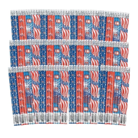 Patriotic Pencil Assortment - Stationery - 144 Pieces