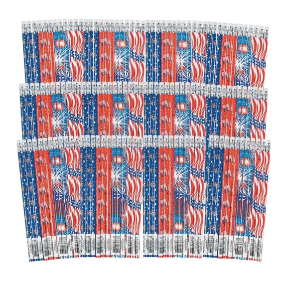 Patriotic Pencil Assortment - Stationery - 144 Pieces