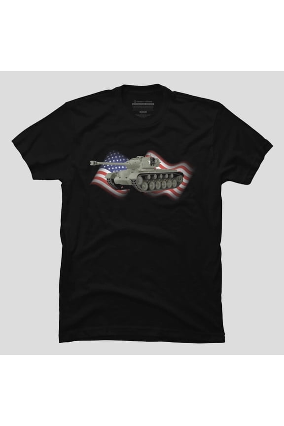 Patriotic Pershing American WW2 Heavy Tank Funny K29182 Unisex T-Shirt – Extended Sizes Up to 5XL