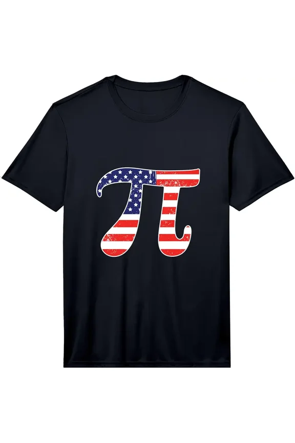 Patriotic Pi Symbol - Pi Day Math Lover Science Teacher Performance T-Shirt