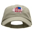 thumbnail image 1 of Patriotic Pig Embroidered Low Profile Dyed Cotton Twill Cap - Putty OSFM, 1 of 5