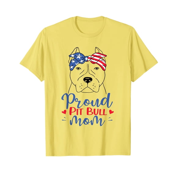 Patriotic Pit Bull Mom Flag - Colorful Dog Graphic with Bandana - Double Sided Outdoor Decor for July 4th Celebrations