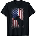 thumbnail image 1 of Patriotic Pit Bull Terrier American Flag Pitbull Dog Lover T-Shirt, 1 of 4