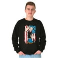 thumbnail image 1 of Patriotic Popeye Salute America Sweatshirt for Men or Women Brisco Brands S, 1 of 6