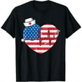 thumbnail image 1 of Patriotic RN LPN CNA American Flag July 4th Nurse T-Shirt, 1 of 3