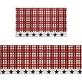 thumbnail image 1 of Patriotic Red Plaid Kitchen Rugs Set of 2 4th of July Independence Day Kitchen Mats for Floor Stars and Stripes Kitchen Runner Non Slip Washable for Holiday Memorial Day Decor, 1 of 5