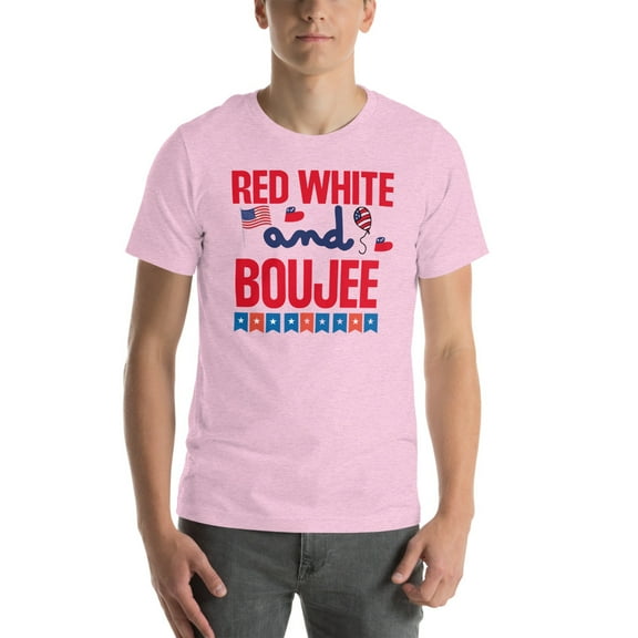 Patriotic Red White And Boujee Shirt (Heather Prism Lilac, XS)