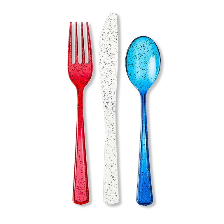 Red White and Blue Knives, Forks and Spoons Red White and Blue Knives, Forks and Spoons