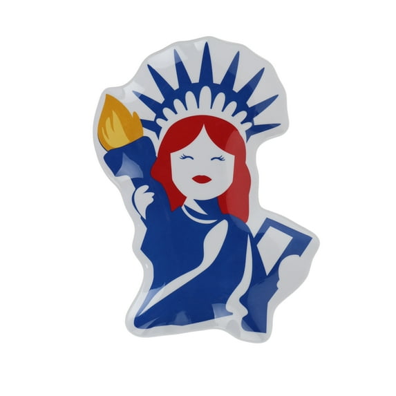Patriotic Red, White, and Blue Liberty Figural Shape Melamine Tray, by Way To Celebrate