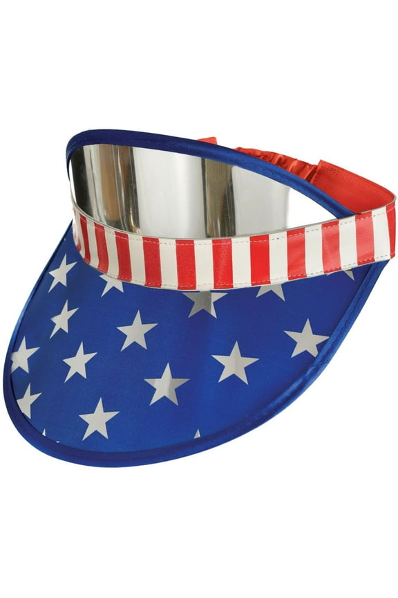 Patriotic Red White and Blue Visor