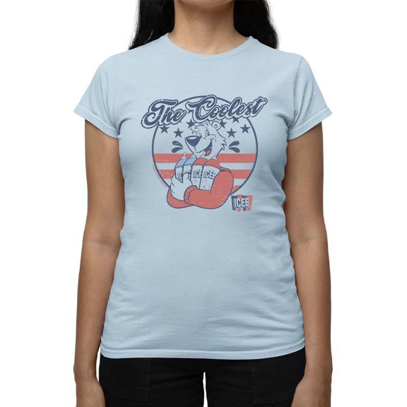 Patriotic Retro Bear ICEE Slush Graphic Women's T-shirt