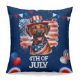 thumbnail image 1 of Patriotic Rhodesian Ridgeback Celebrates 4th of July Pillowcase Double Sided Ridgebacks Dog Lover Gifts Pillow Case Covers - 02009, 1 of 3