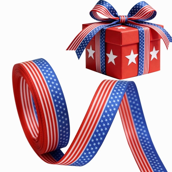 Patriotic Ribbon Patriotic Ribbon Wired American Flag Ribbon Red White And Blue Wired Ribbon Red White And Blue Ribbon 4th Of July Ribbon 4th Of July Ribbon Wired