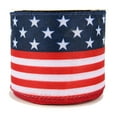 thumbnail image 1 of Patriotic Ribbon, Patriotic decorations, 2.5 in Wide, American Flag Pattern, 4Th of July decor, Holiday Crafting, Navy White Red, 1 Pc, 1 of 6