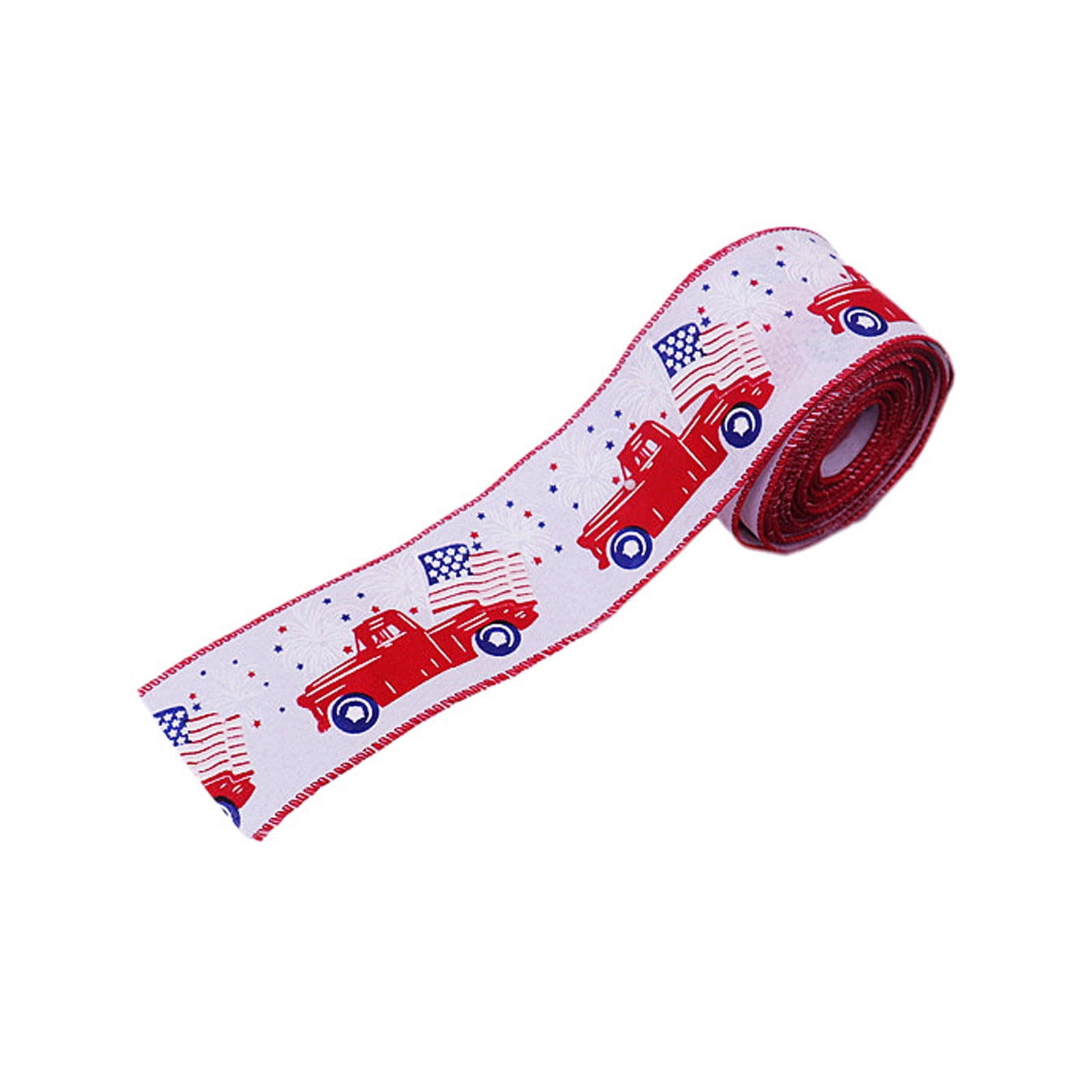 Patriotic Ribbon Red White Blue Decorative Ribbon Independence Day 4th ...