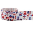 thumbnail image 1 of Patriotic Ribbon Wired, Red White Blue Fireworks for 4Th Of July, 250Th Anniversary, Independence Day Wreath Gift Wrapping Crafts, 1 of 6