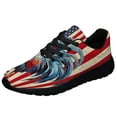 thumbnail image 1 of Patriotic RooStr American flag Shoes Sneakers Black Size 3.5, 1 of 7