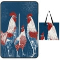 thumbnail image 1 of Patriotic Roosters Celebrate Freedom Outdoor Picnic Blanket, Foldable Waterproof Beach Mat, Portable Beach Blanket for Beach Camping, Hiking, Family Concerts, 1 of 8