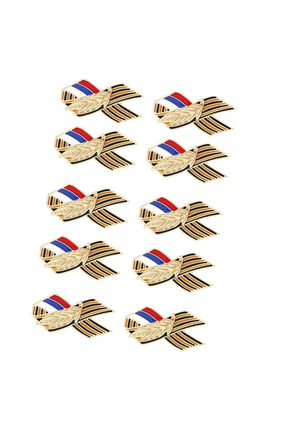 Patriotic Russia Victories Day Commemorative Pin Secure Closure Brooch Badge Accessories for Formal Event